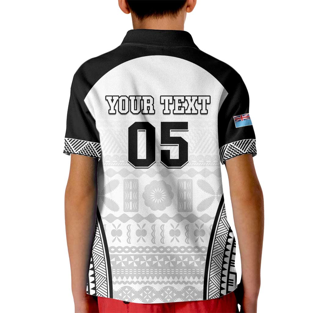 Custom Fiji Tapa Football Kid Polo Shirt Sporty Style