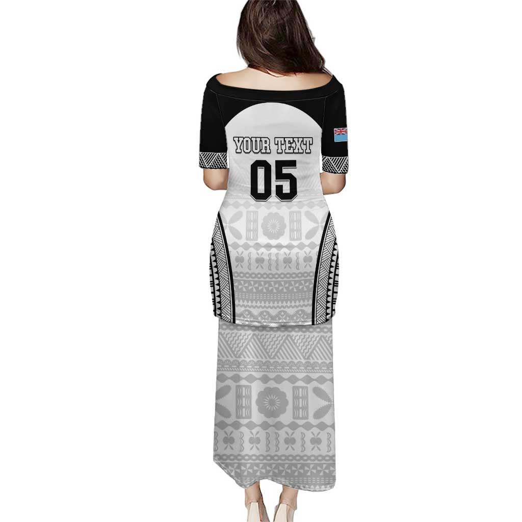 Custom Fiji Tapa Football Puletasi Sporty Style