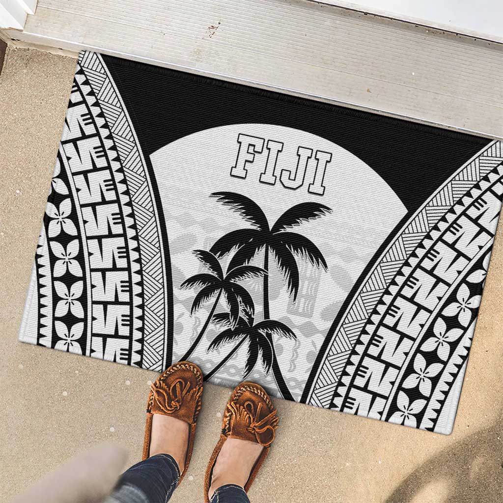 Fiji Tapa Football Rubber Doormat Sporty Style