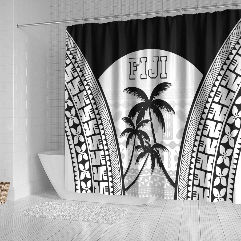 Fiji Tapa Football Shower Curtain Sporty Style