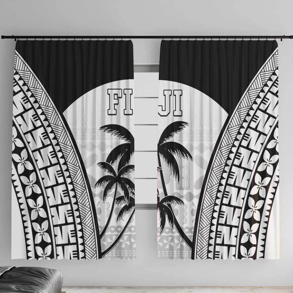 Fiji Tapa Football Window Curtain Sporty Style