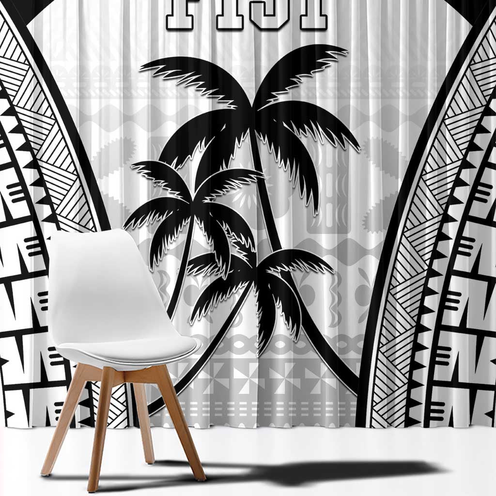Fiji Tapa Football Window Curtain Sporty Style