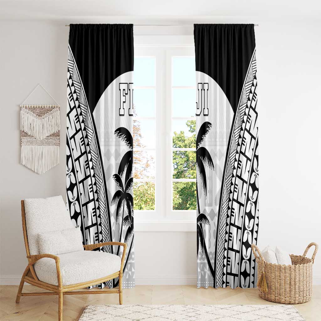 Fiji Tapa Football Window Curtain Sporty Style