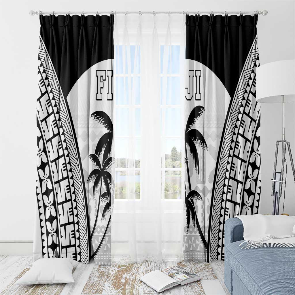 Fiji Tapa Football Window Curtain Sporty Style