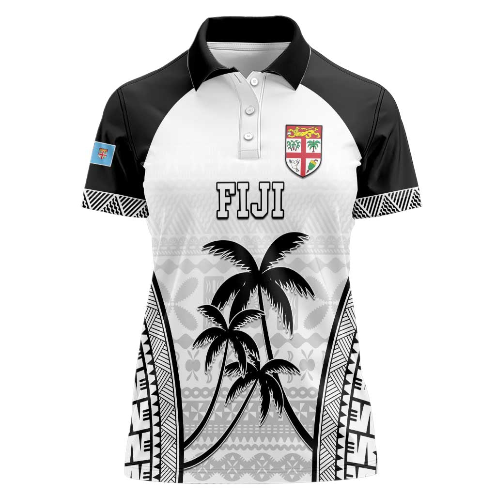 Custom Fiji Tapa Football Women Polo Shirt Sporty Style