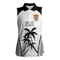 Custom Fiji Tapa Football Women Sleeveless Polo Shirt Sporty Style