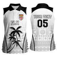 Custom Fiji Tapa Football Women Sleeveless Polo Shirt Sporty Style