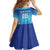 Custom Fiji Football Family Matching Off Shoulder Short Dress and Hawaiian Shirt Fijian Tapa Pattern