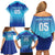 Custom Fiji Football Family Matching Off Shoulder Short Dress and Hawaiian Shirt Fijian Tapa Pattern