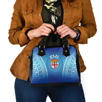 Fiji Football Shoulder Handbag Fijian Tapa Pattern