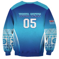 Custom Fiji Football Sweatshirt Fijian Tapa Pattern