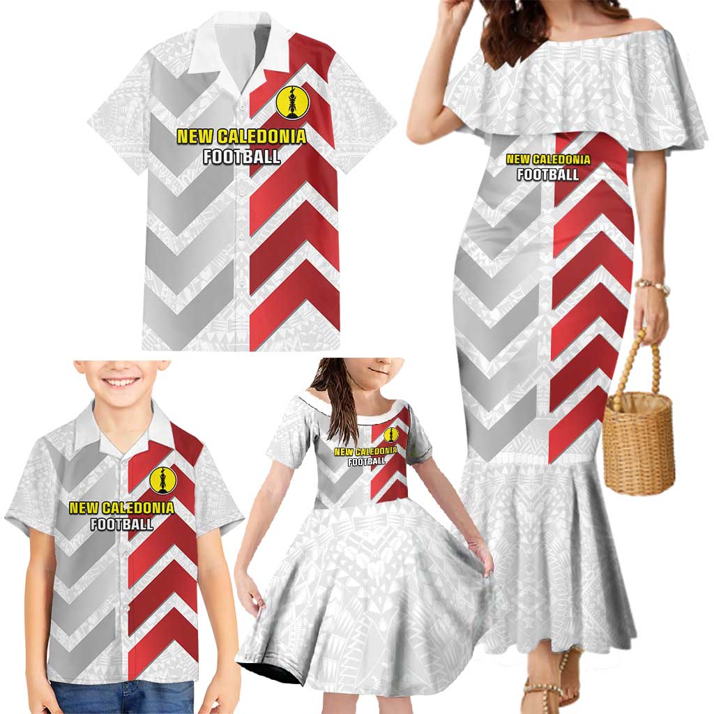 Custom New Caledonia Football Family Matching Mermaid Dress and Hawaiian Shirt Unique Style