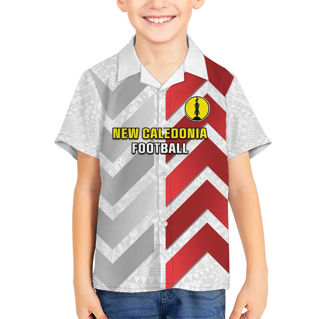 Custom New Caledonia Football Kid Hawaiian Shirt Unique Style