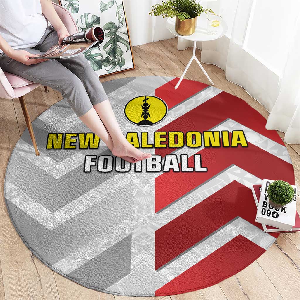 New Caledonia Football Round Carpet Unique Style