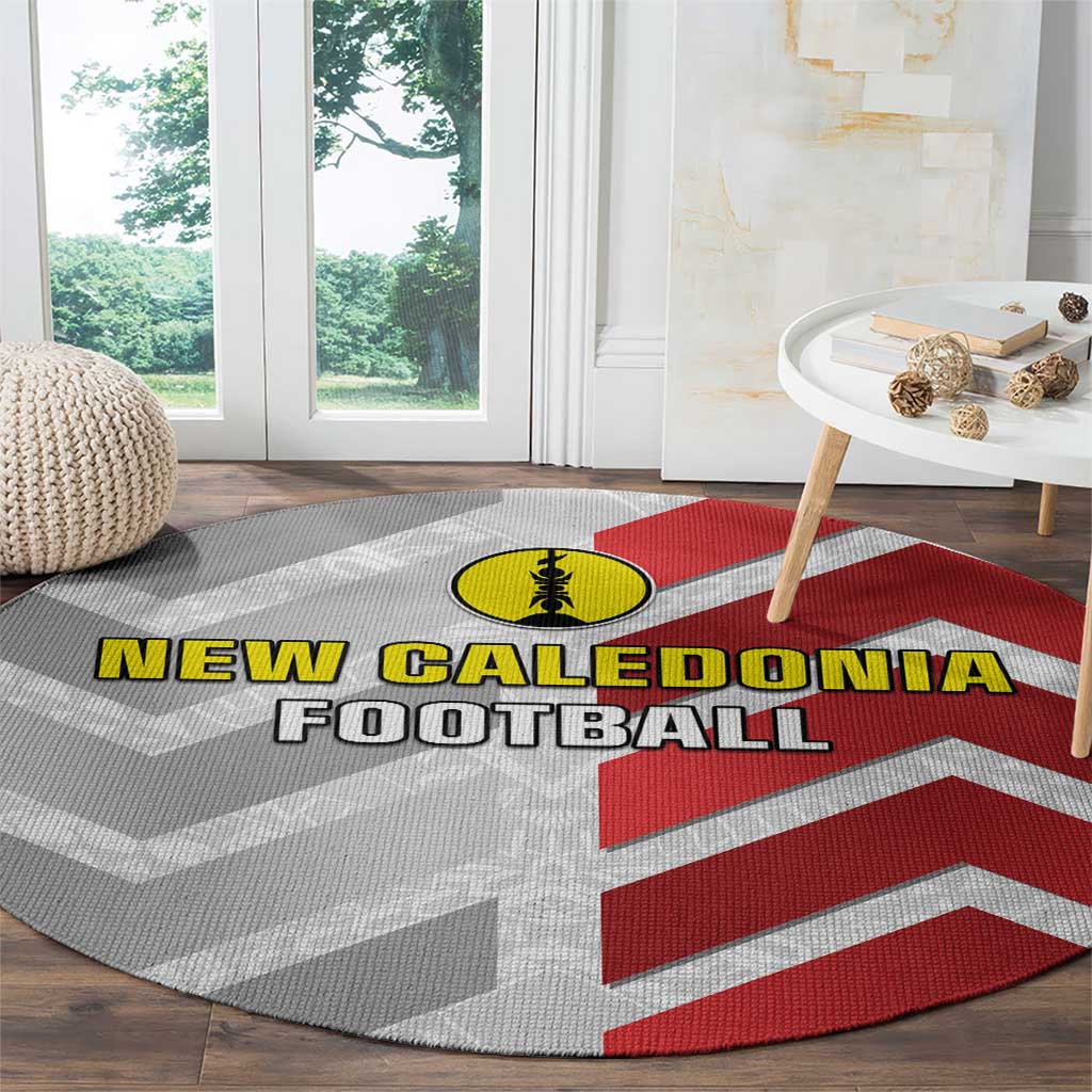New Caledonia Football Round Carpet Unique Style