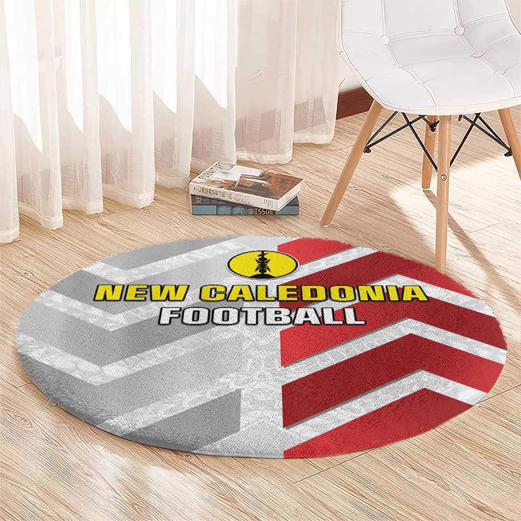 New Caledonia Football Round Carpet Unique Style