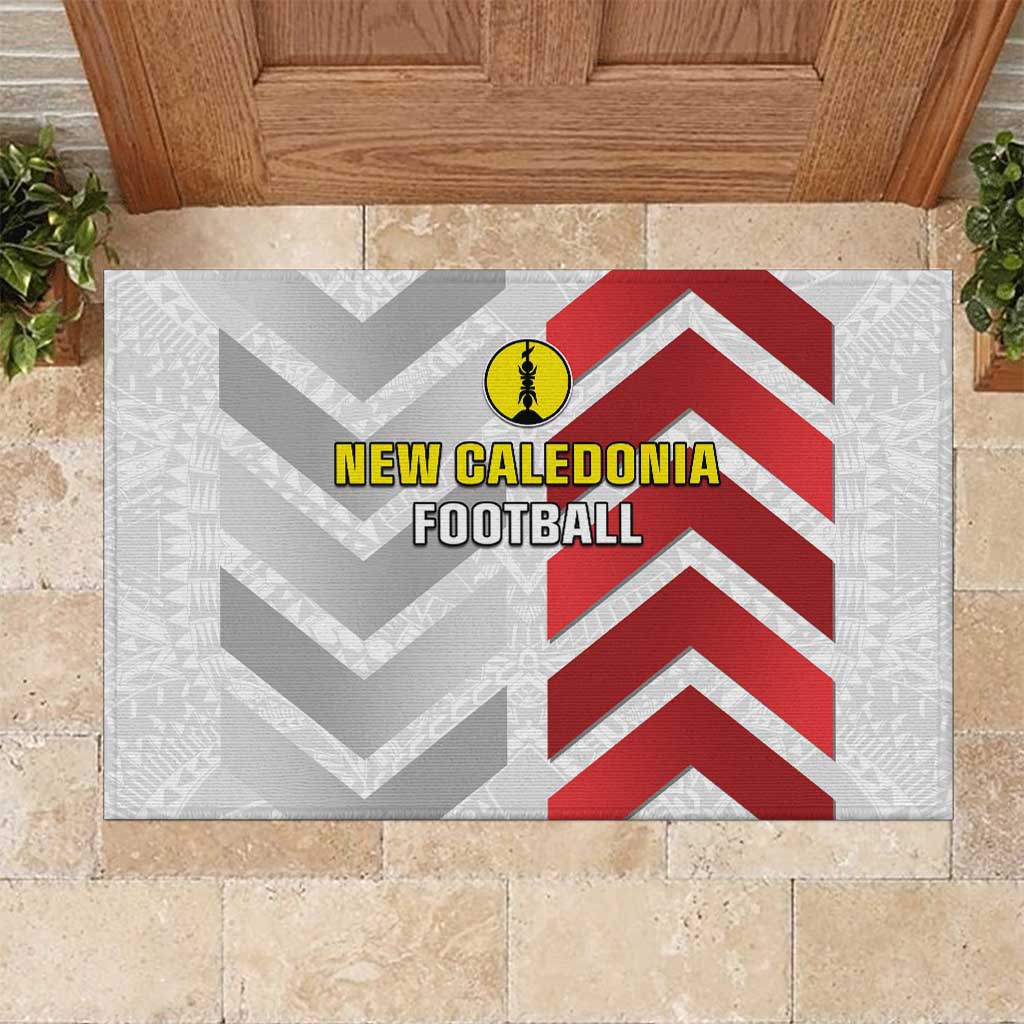 New Caledonia Football Rubber Doormat Unique Style