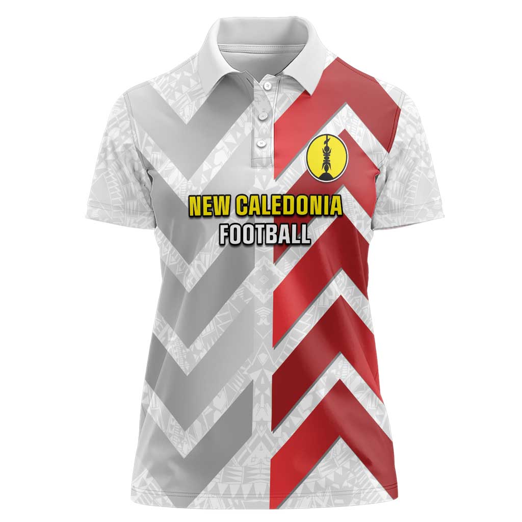 Custom New Caledonia Football Women Polo Shirt Unique Style