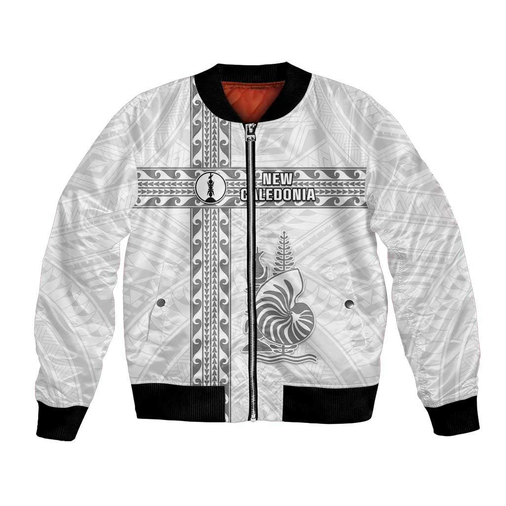 Custom New Caledonia Football Bomber Jacket Go The Kagus