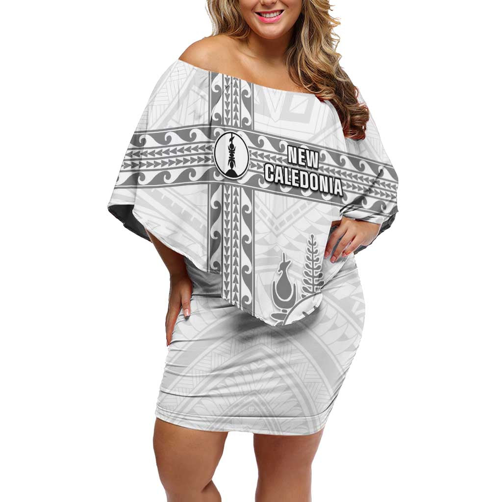 Custom New Caledonia Football Off Shoulder Short Dress Go The Kagus