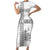 Custom New Caledonia Football Short Sleeve Bodycon Dress Go The Kagus