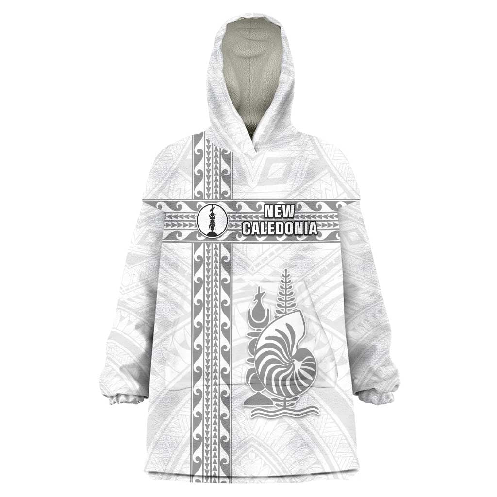 Custom New Caledonia Football Wearable Blanket Hoodie Go The Kagus