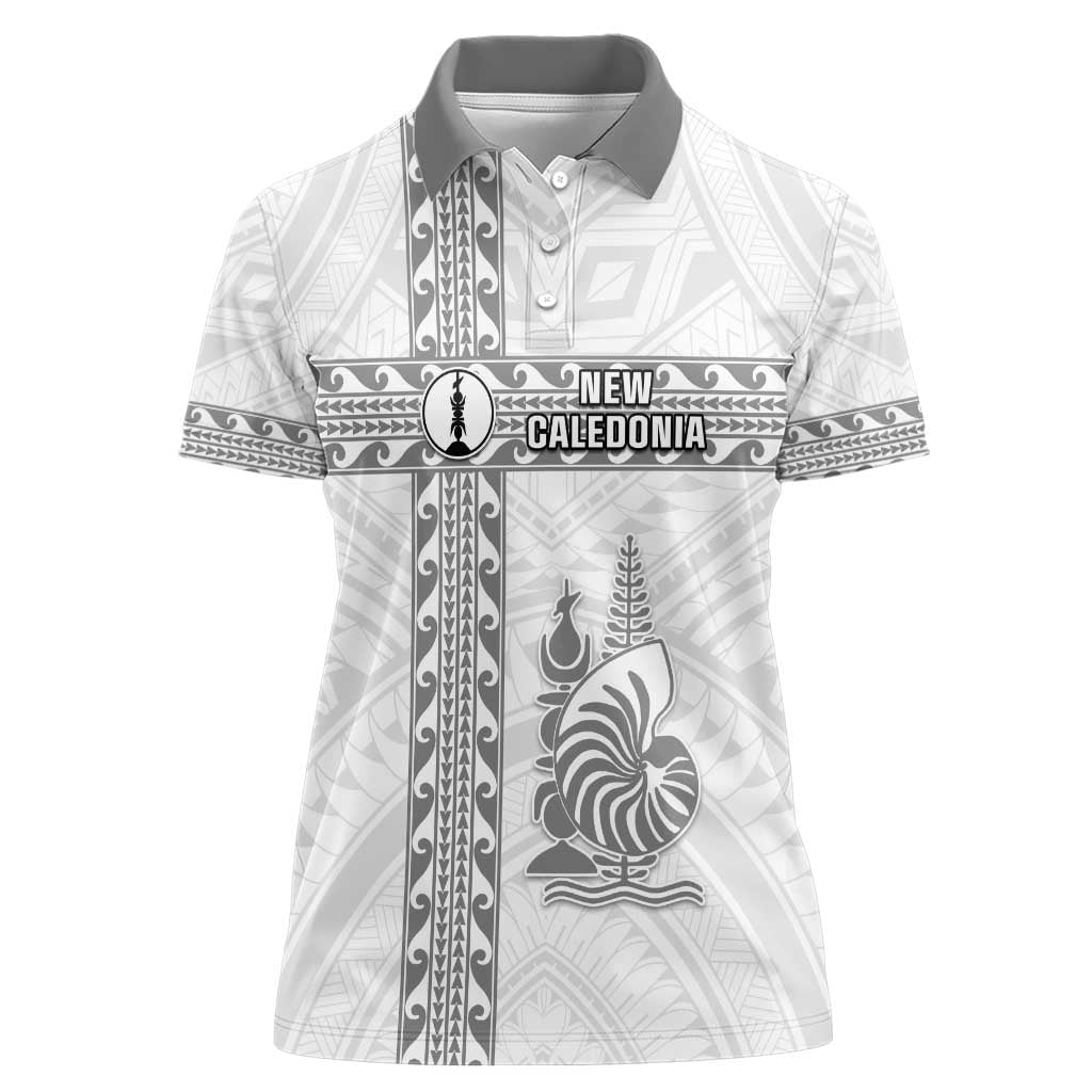 Custom New Caledonia Football Women Polo Shirt Go The Kagus