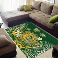 Cook Islands 15 Finest Area Rug Plumeria Polynesian Turtle