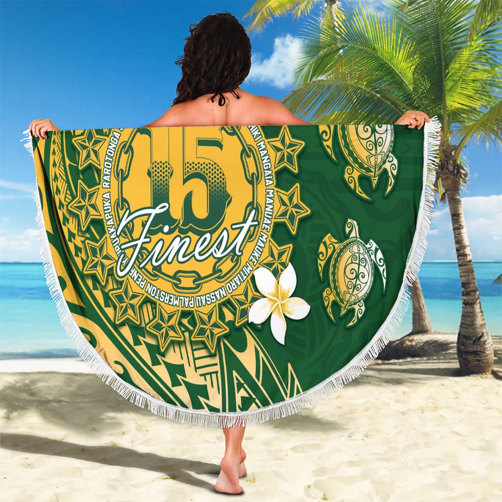 Cook Islands 15 Finest Beach Blanket Plumeria Polynesian Turtle LT05 - Polynesian Pride