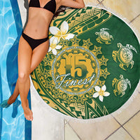Cook Islands 15 Finest Beach Blanket Plumeria Polynesian Turtle LT05 - Polynesian Pride