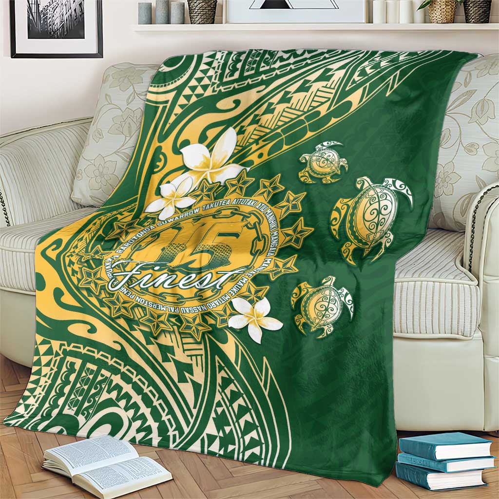 Cook Islands 15 Finest Blanket Plumeria Polynesian Turtle LT05 - Polynesian Pride