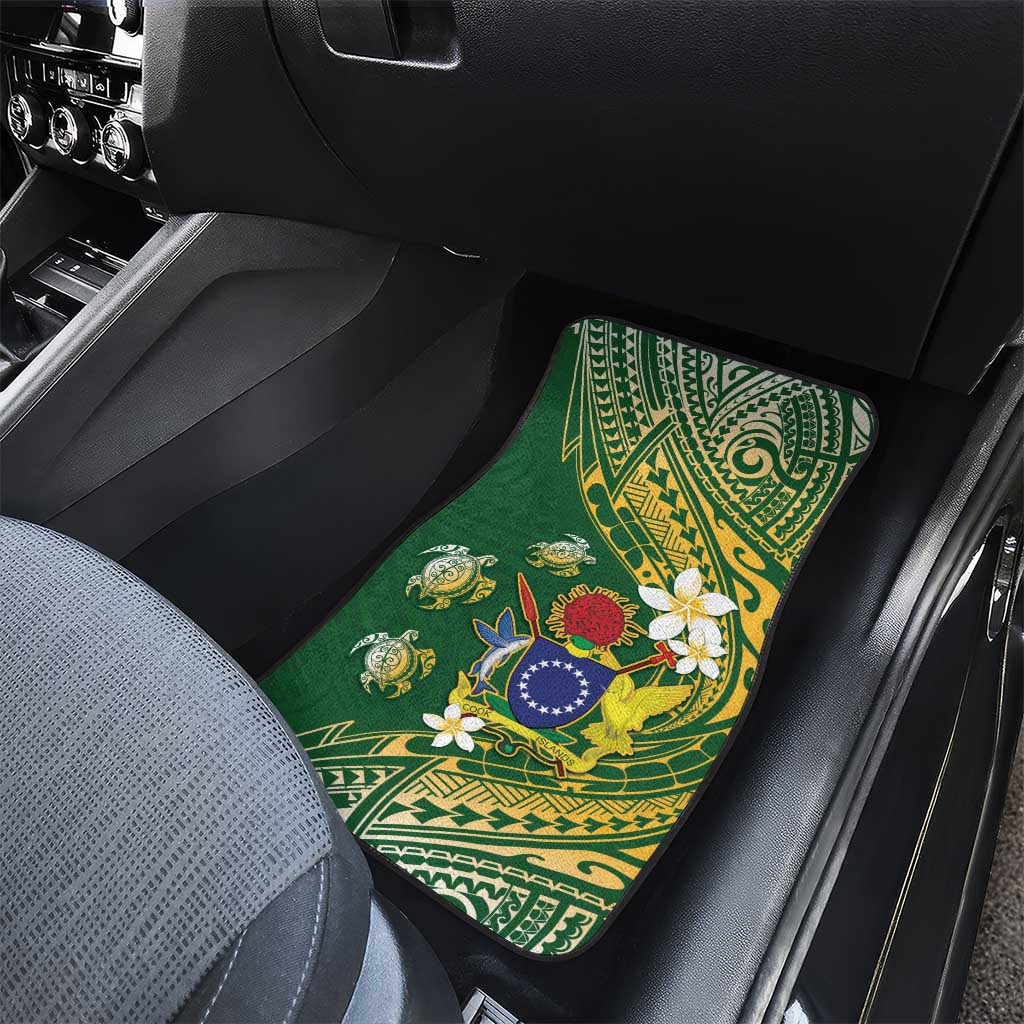 Cook Islands 15 Finest Car Mats Plumeria Polynesian Turtle LT05 - Polynesian Pride