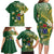 Cook Islands 15 Finest Family Matching Long Sleeve Bodycon Dress and Hawaiian Shirt Plumeria Polynesian Turtle