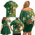 Cook Islands 15 Finest Family Matching Off Shoulder Short Dress and Hawaiian Shirt Plumeria Polynesian Turtle