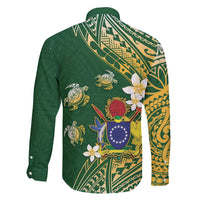 Cook Islands 15 Finest Family Matching Short Sleeve Bodycon Dress and Hawaiian Shirt Plumeria Polynesian Turtle