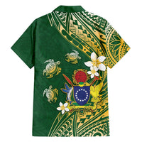 Cook Islands 15 Finest Family Matching Tank Maxi Dress and Hawaiian Shirt Plumeria Polynesian Turtle