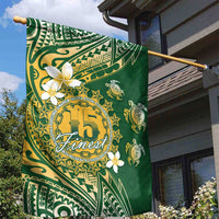 Cook Islands 15 Finest Garden Flag Plumeria Polynesian Turtle LT05 - Polynesian Pride