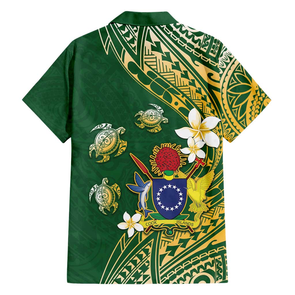 Cook Islands 15 Finest Hawaiian Shirt Plumeria Polynesian Turtle LT05 - Polynesian Pride