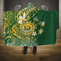 Cook Islands 15 Finest Hooded Blanket Plumeria Polynesian Turtle LT05 - Polynesian Pride