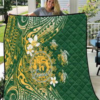 Cook Islands 15 Finest Quilt Plumeria Polynesian Turtle