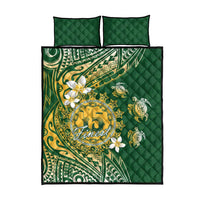 Cook Islands 15 Finest Quilt Bed Set Plumeria Polynesian Turtle LT05 - Polynesian Pride
