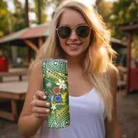 Cook Islands 15 Finest Skinny Tumbler Plumeria Polynesian Turtle