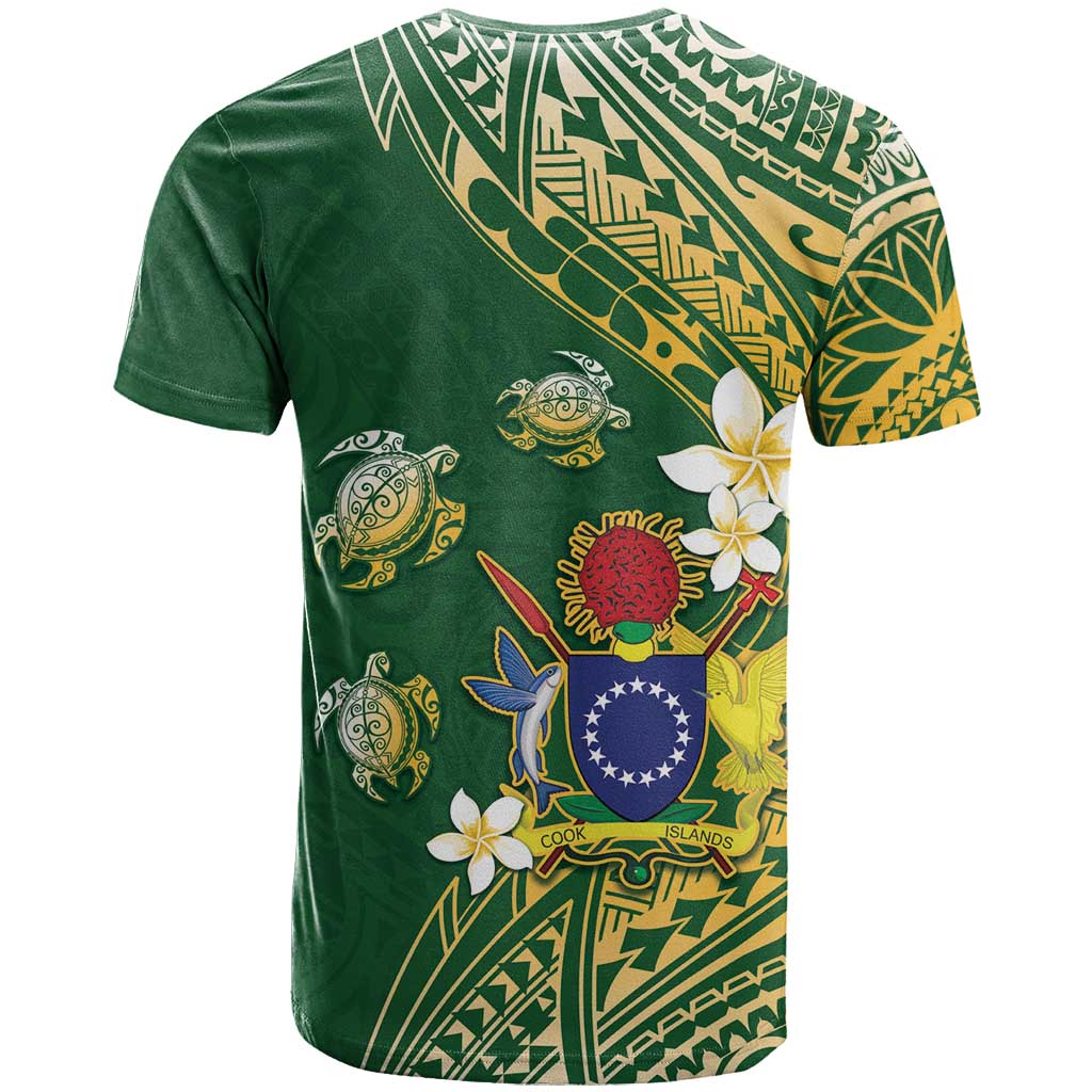 Cook Islands 15 Finest T Shirt Plumeria Polynesian Turtle LT05 - Polynesian Pride