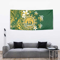 Cook Islands 15 Finest Tapestry Plumeria Polynesian Turtle