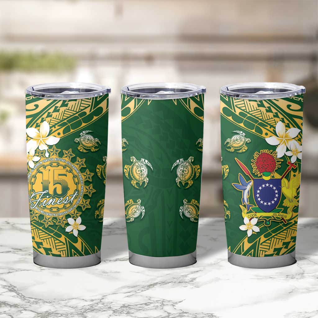 Cook Islands 15 Finest Tumbler Cup Plumeria Polynesian Turtle LT05 - Polynesian Pride