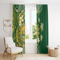 Cook Islands 15 Finest Window Curtain Plumeria Polynesian Turtle LT05 - Polynesian Pride