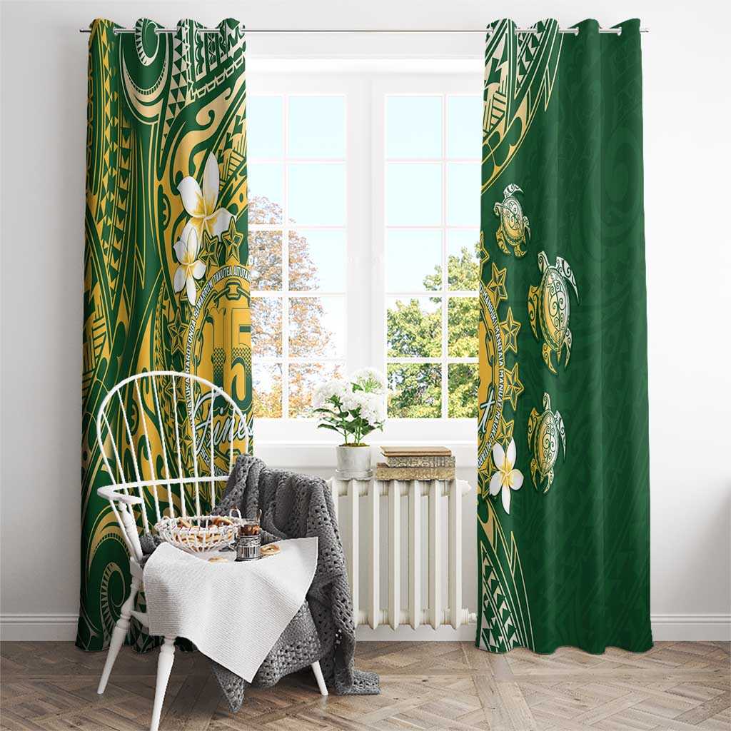 Cook Islands 15 Finest Window Curtain Plumeria Polynesian Turtle LT05 - Polynesian Pride