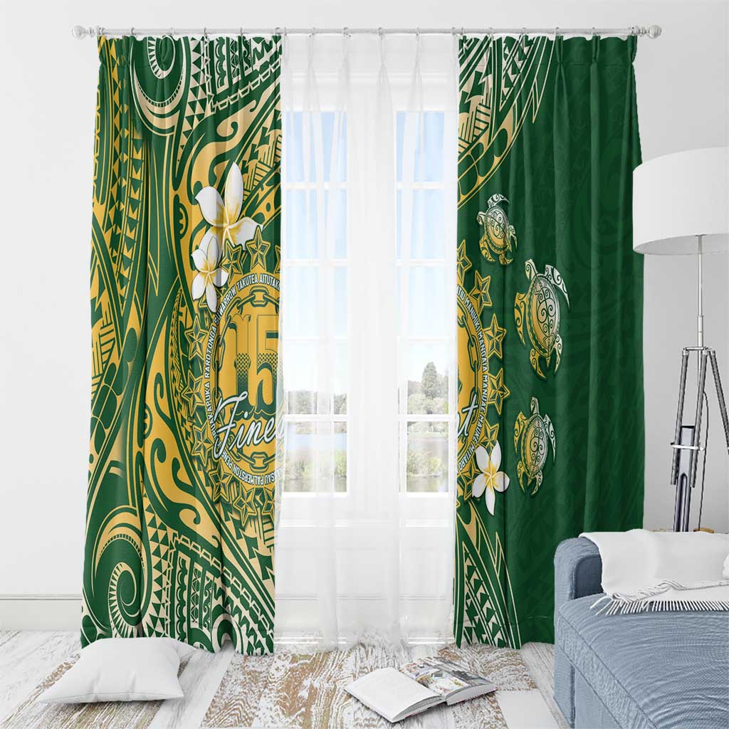 Cook Islands 15 Finest Window Curtain Plumeria Polynesian Turtle LT05 - Polynesian Pride