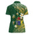 Cook Islands 15 Finest Women Polo Shirt Plumeria Polynesian Turtle