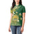 Cook Islands 15 Finest Women Polo Shirt Plumeria Polynesian Turtle